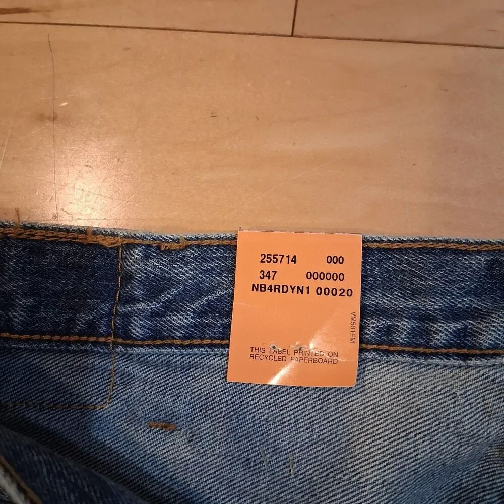 NWT Vintage Levi’s 501 Original Jeans Sz 38x34 Blue Denim Deadstock USA Red Tab